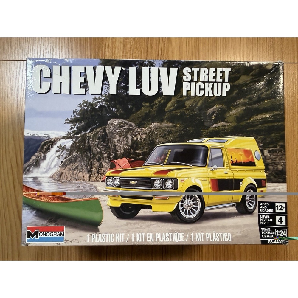 Monogram Revell Chevy LUV Street Pickup Model Kit 1/24 Started